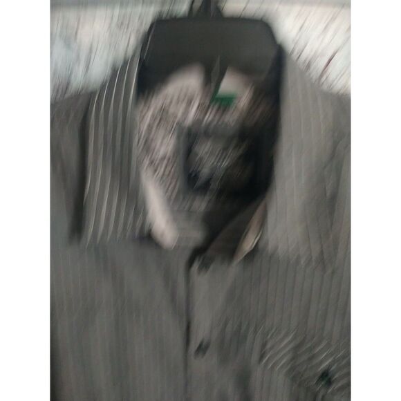 Drill Y2K Grunge Men's Buttoned Collared Shirt Size XL Gray - Picture 4 of 9